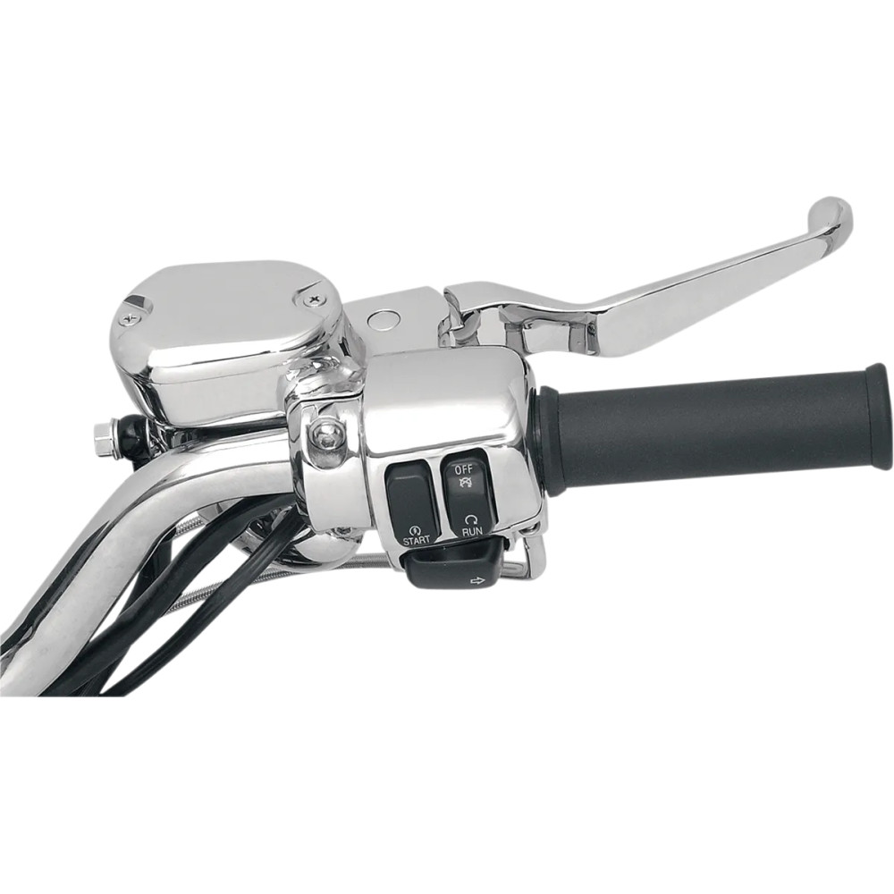 Handlebar Control Kit — 25.4 mm clamp, 12.7 mm bore, Chrome