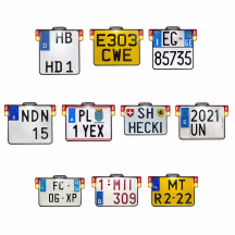 All-in-One 2.0 License Plate Holder w/ LED Plate Lights, Brake and Rear Lights — 20 cm height, Germany plate size
