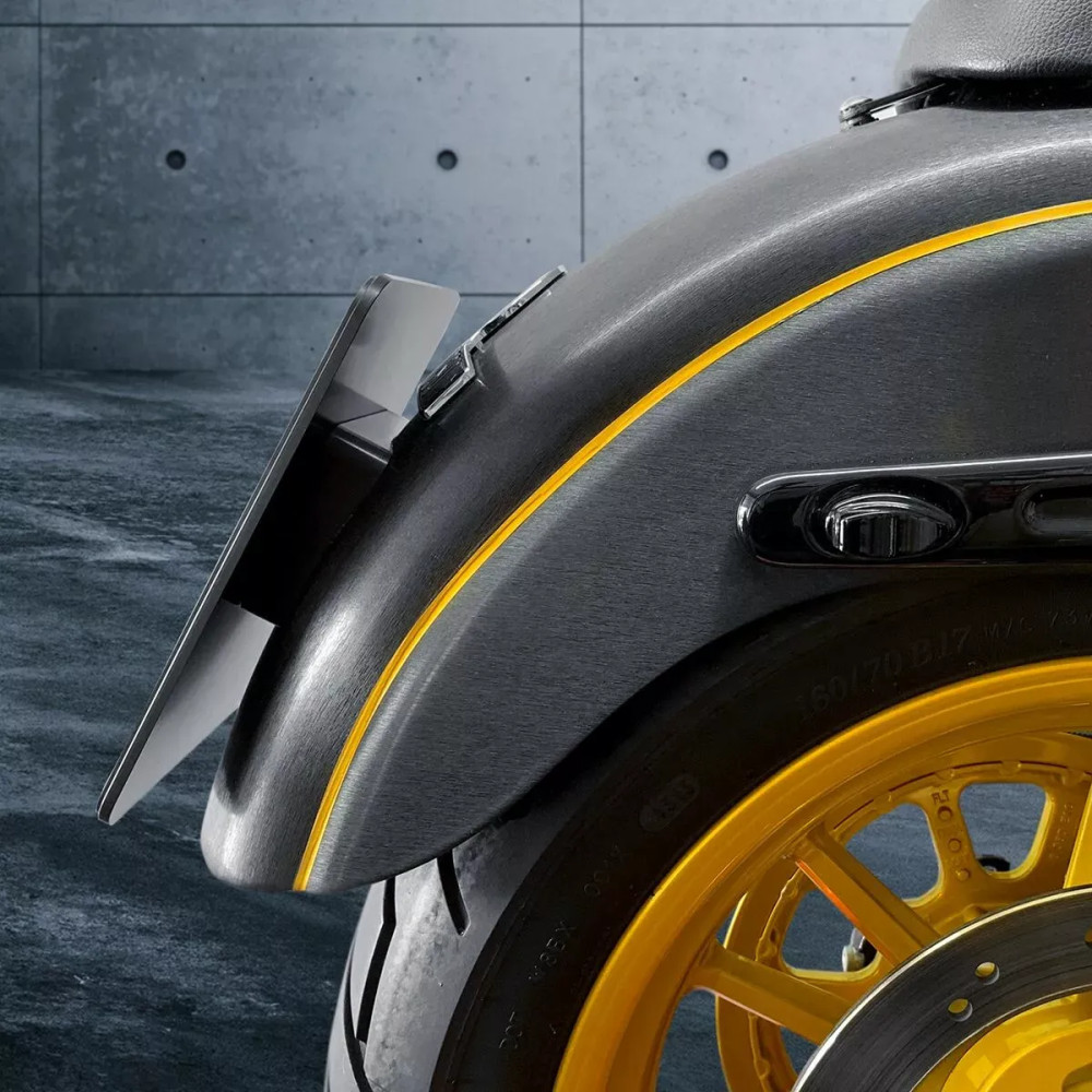 License Plate Mount — Fits all 99-17 HD models with OEM taillights, Black