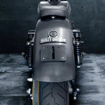 License Plate Mount — Fits all 99-17 HD models with OEM taillights, Black