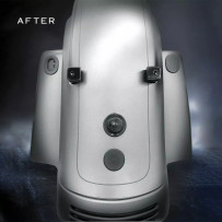 License Plate Mount Adapter Cubes — Rear mount, black, pair