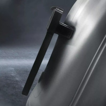 License Plate Mount Adapter Cubes — Rear mount, black, pair