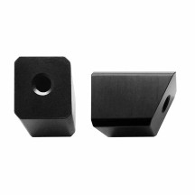 License Plate Mount Adapter Cubes — Rear mount, black, pair