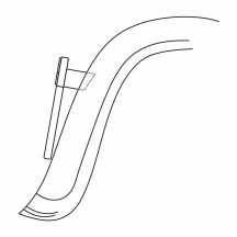 License Plate Mount Adapter Cubes — Rear mount, black, pair