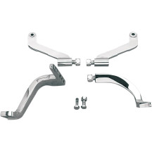 Driver Floorboard Mounting Brackets — Chrome