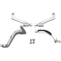 Driver Floorboard Mounting Brackets — Chrome