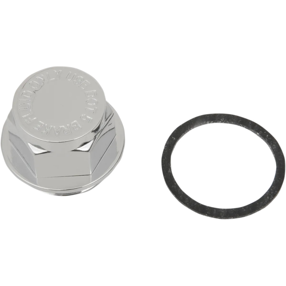 Replacement Master Cylinder Cap — Rear, Chrome