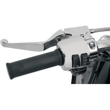 Handlebar Control Kit — 25.4 mm clamp, 12.7 mm bore, Chrome