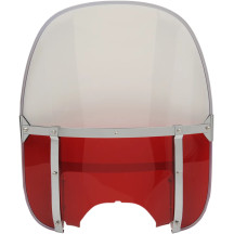 Parabrisas acrílico de repuesto — 56 cm (22-1/8"), Transparente o Rojo