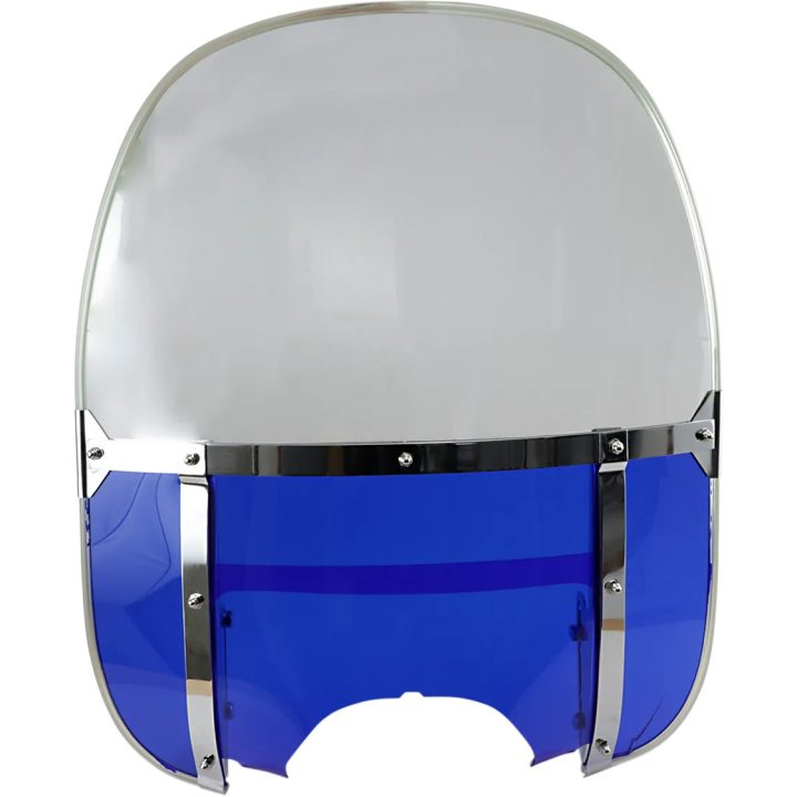 Replacement Acrylic Windshield — 56 cm (22-1/8\"), Blue, Clear, Fixed mounting