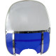 Replacement Acrylic Windshield — 56 cm (22-1/8\"), Blue, Clear, Fixed mounting