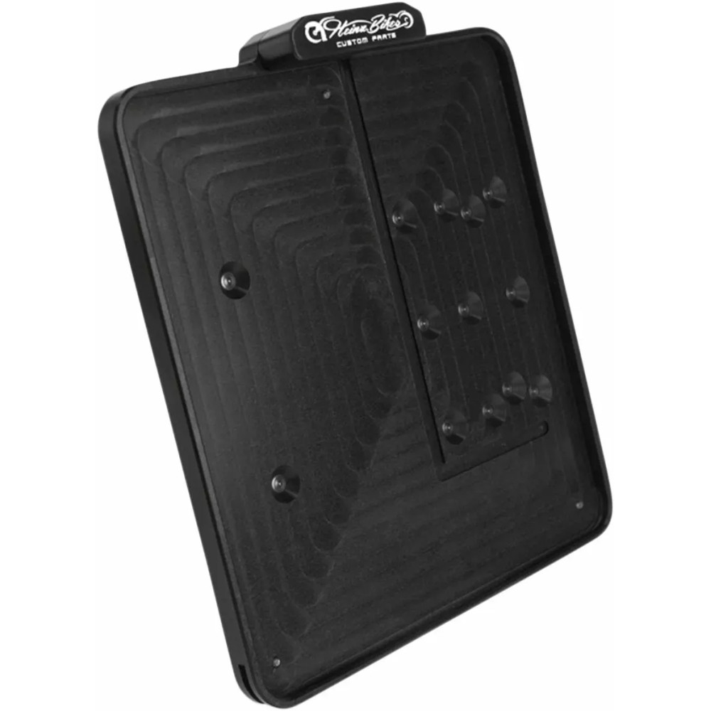 Slip-In License Plate Mounts — 20 cm × 18 cm, Black