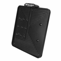 Slip-In License Plate Mounts — 20 cm × 18 cm, Rear mount, Chrome finish