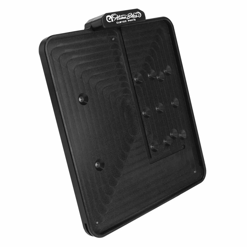 Soportes de matrícula Slip-In — 14 cm × 18 cm, trasera, negro