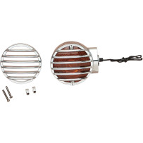 Turn Signal Lens Grilles — Chrome, Pair