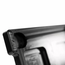 License Plate Holder 3-in-1 for EU Countries — Rear, Bolt-On, Black