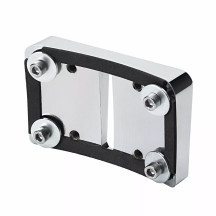 License Plate Mount Adapter Cubes — Harley-Davidson®, chrome, rear fender