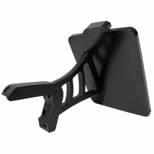 Side Mount License Plate Holder — 14 cm × 18 cm, Black