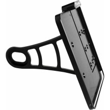 Side Mount License Plate Holder — 14 cm x 21 cm, Black