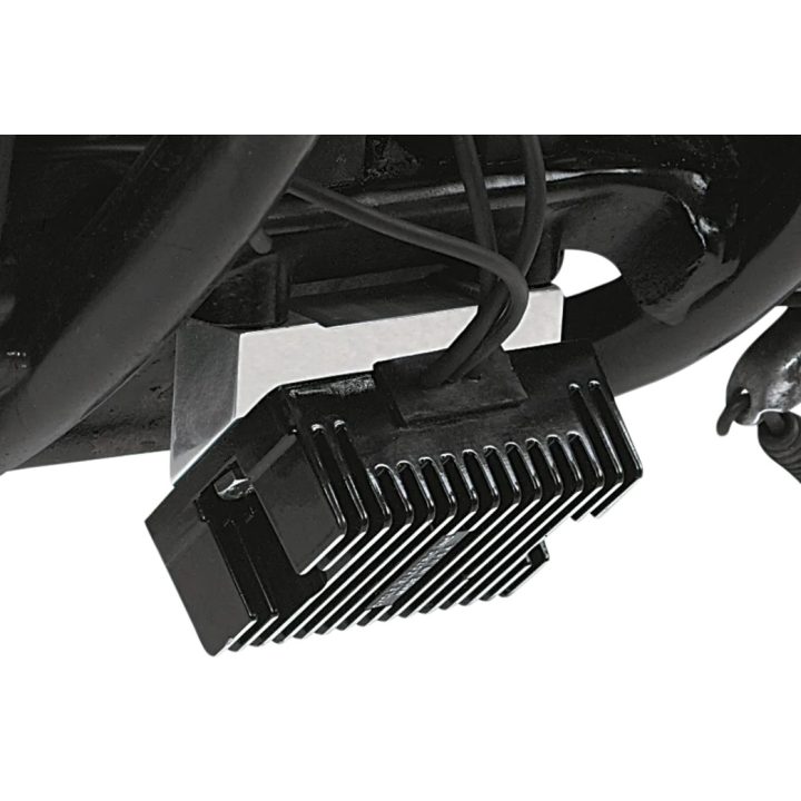 Soporte regulador personalizado — cromo, requiere dos pernos 1/4-20 x 1/2 in y dos 3/8-16 x 2-3/4 in