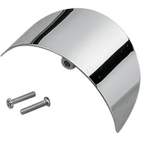 Turn Signal Visors — Chrome, rear, pair
