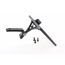 License Plate — 21 x 17 cm, swingarm mount, black