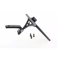 License Plate — 21 x 17 cm, swingarm mount, black