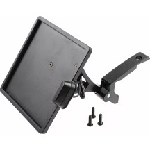 License Plate — 21 x 17 cm, swingarm mount, black