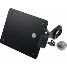 License Plate — 17 cm × 21 cm, black