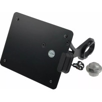 License Plate — 17 cm × 21 cm, black