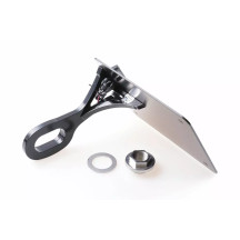 License Plate — 17 cm H, 21 cm W, black