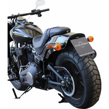 License Plate Bracket — Black, steel and ABS, HD-BRO078