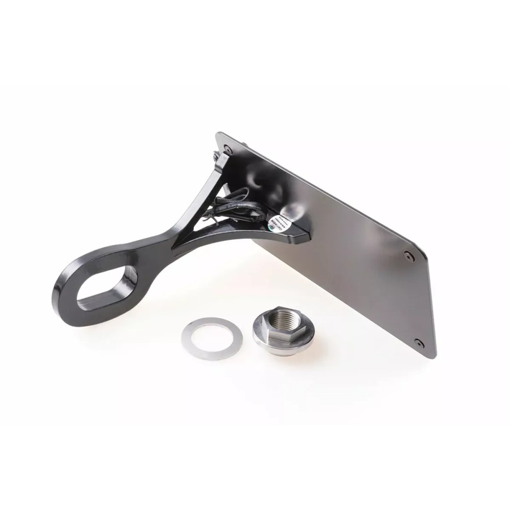 License Plate Holder — 13 cm (5-1/8") height, 21 cm (8-1/4") width, black