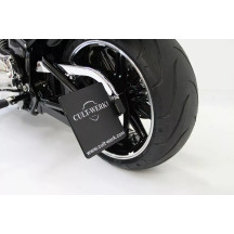 License Plate Holder — 13 cm (5-1/8") height, 21 cm (8-1/4") width, black