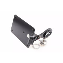 License Plate Holder — 13 cm (5-1/8") height, 21 cm (8-1/4") width, black