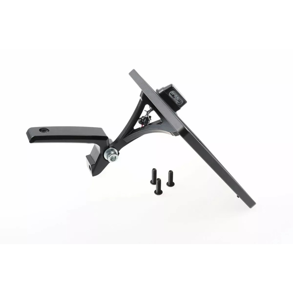 Placa de matrícula — 20 cm (7-7/8") x 18 cm (7"), negro