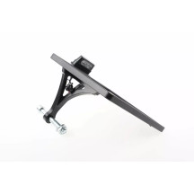 License Plate — 20 cm × 18 cm, black