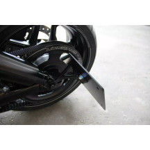 License Plate — 20 cm × 18 cm, Black