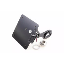 License Plate — 17 cm x 17 cm, Black