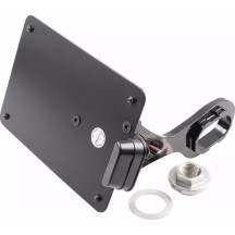 Placa de matrícula — 21 cm de ancho, 14,3 mm de alto, negro