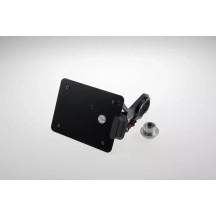 Placa de matrícula — 14 cm × 18 cm, negra