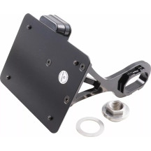 Placa de matrícula — 14 cm × 18 cm, negro