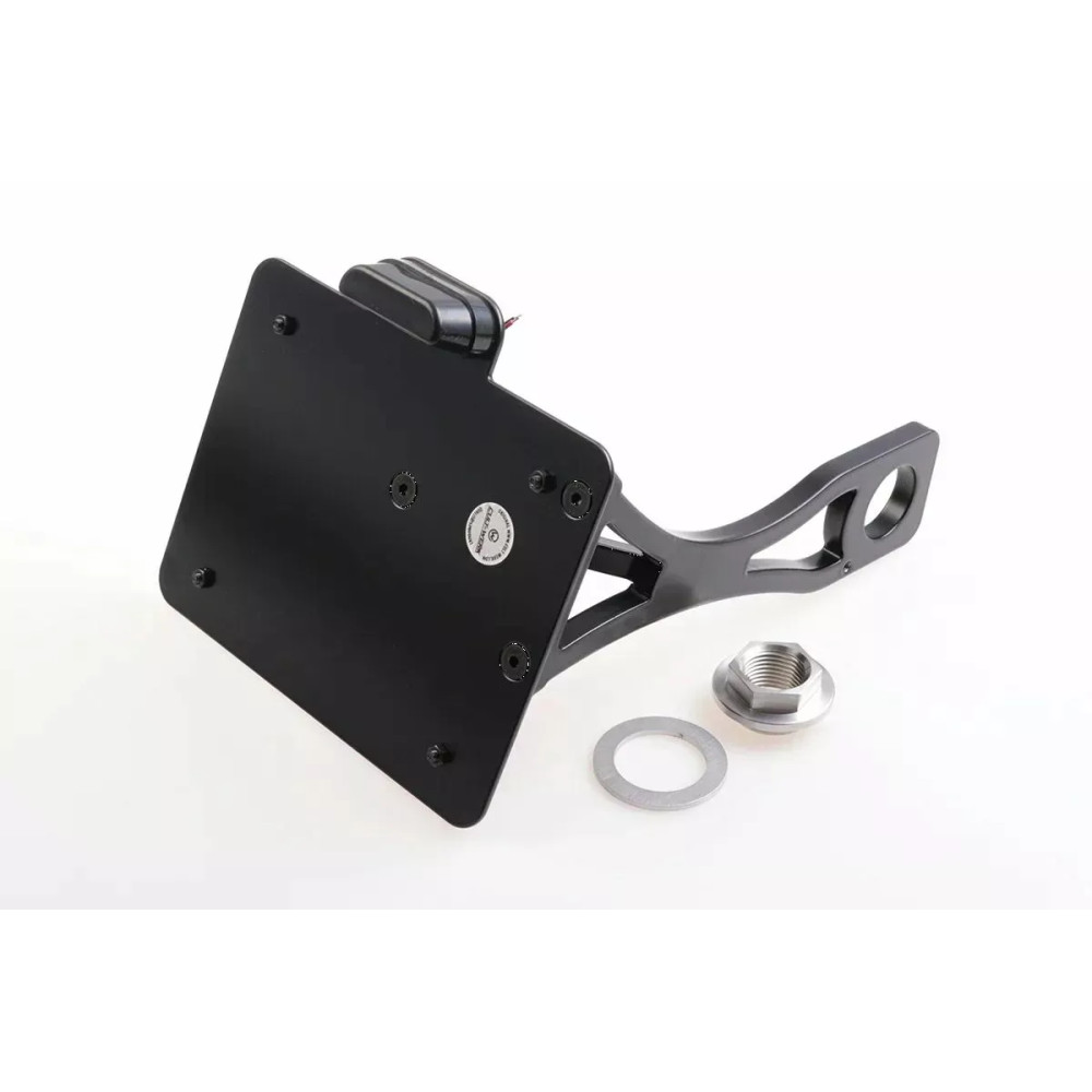 Soporte de matrícula — 14 cm x 18 cm, negro