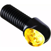 mo-BLAZE Pin Turn Signals — 12 V, 38.5 mm length (with thread), 16 mm diameter, anodized black