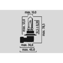 Halogen Headlight Bulbs — 12V 60W, P20d 90° (HB3, 9005)