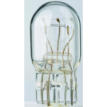 Filament Glass Wedge Bulbs — 12V, 21W/5W, W3X16Q, 10 pack