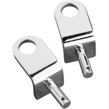 Soporte para asiento individual/universal — Cromo, par