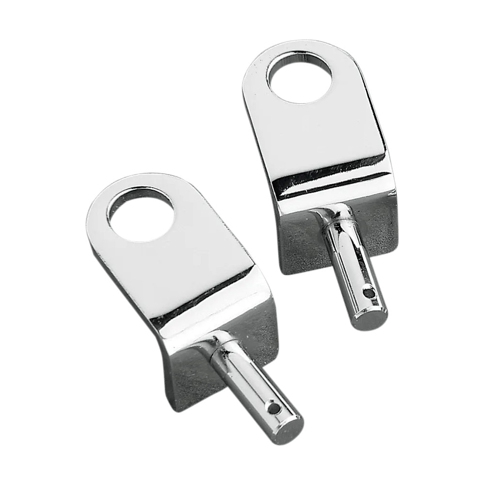 Soporte para asiento individual/universal — Cromo, par