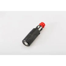 Toma de carga doble USB con enchufe universal — 12 V, 2.1 A, negro