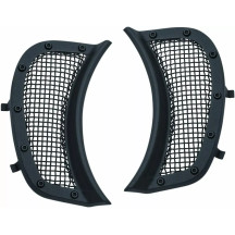 Mesh Headlight Vent Accents — Black, Pair